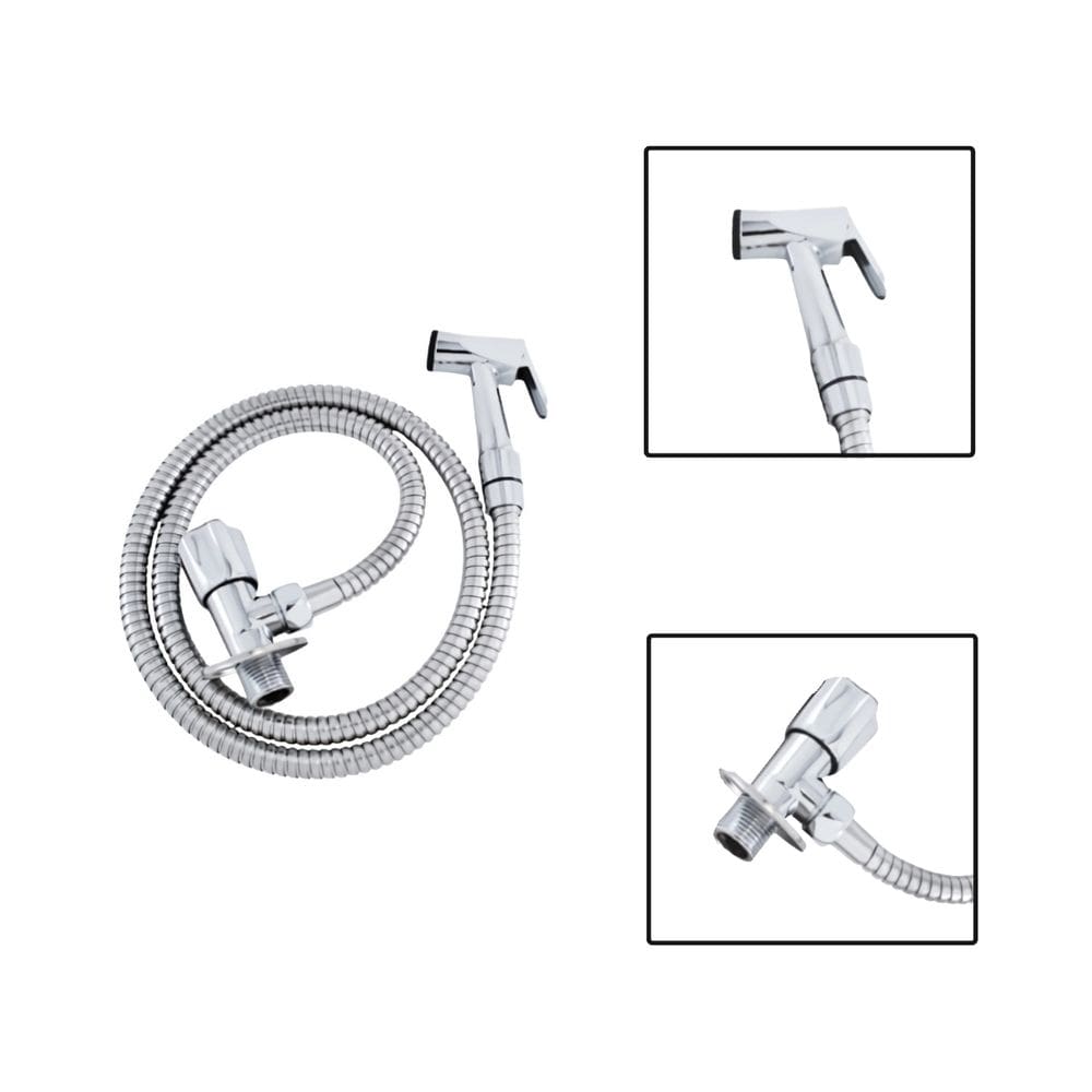 Ducha Higiênica Chuveirinho Metal Cromado 1,20m 1/2”