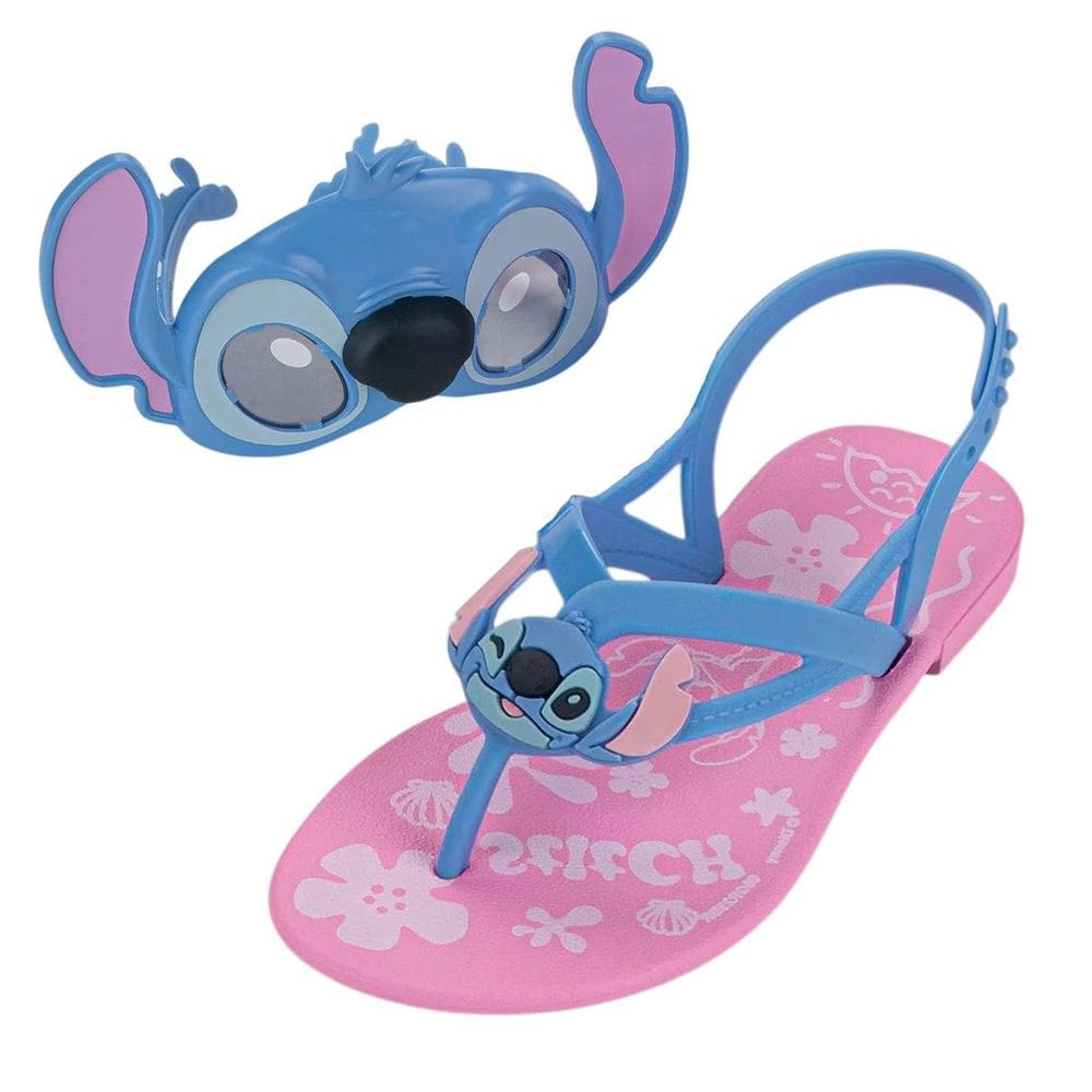 Sandalia Infantil Menina Macia Òculos Disney Stitch Fantasy