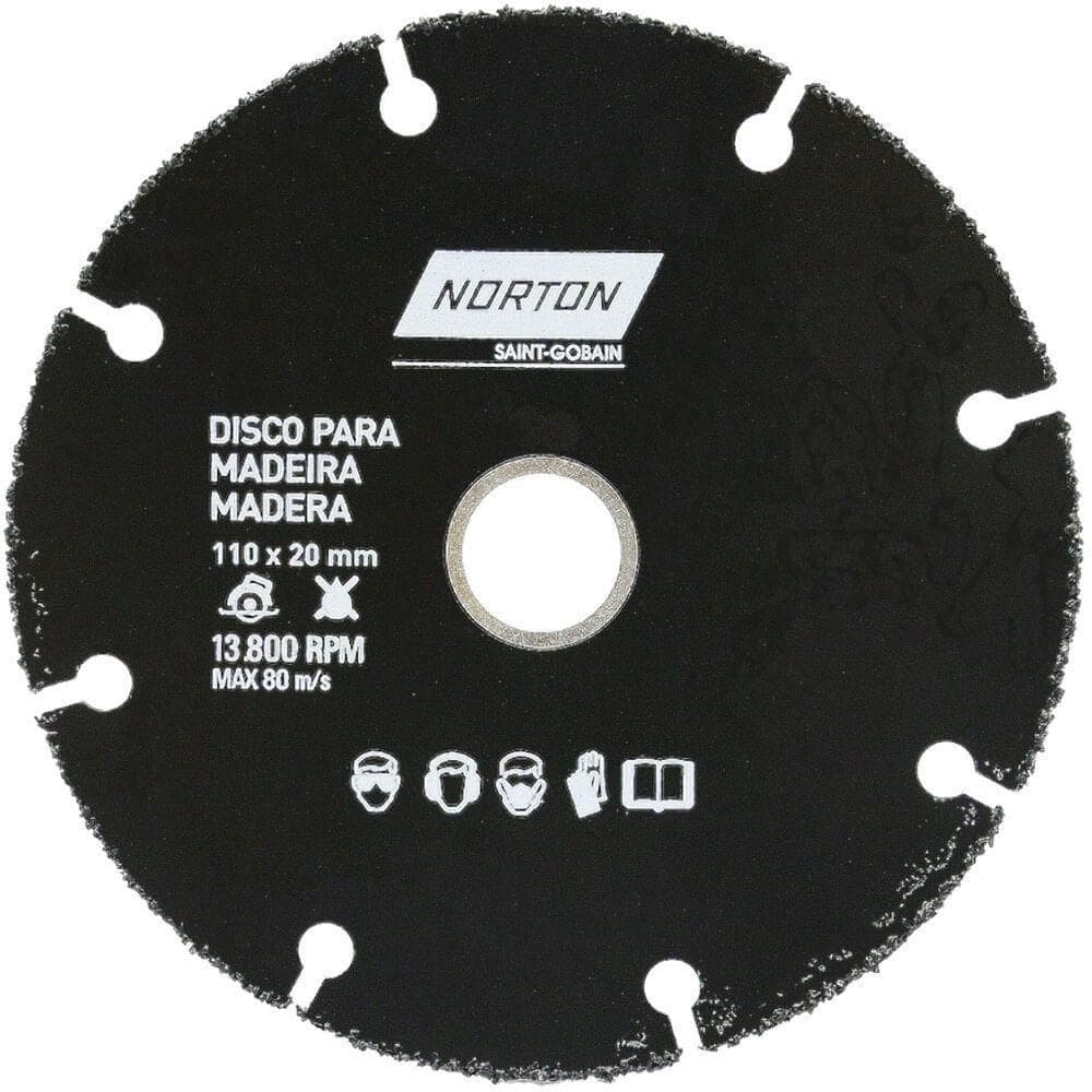 Disco Para Corte De Madeira 110x20mm - 69957315170 - Norton
