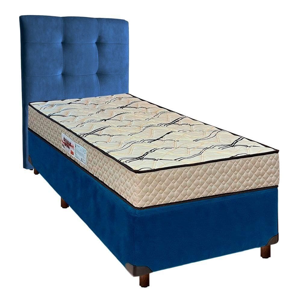 Kit Cabeceira + Cama Box + Colchão Solteiro D33 Maxsono Paropas