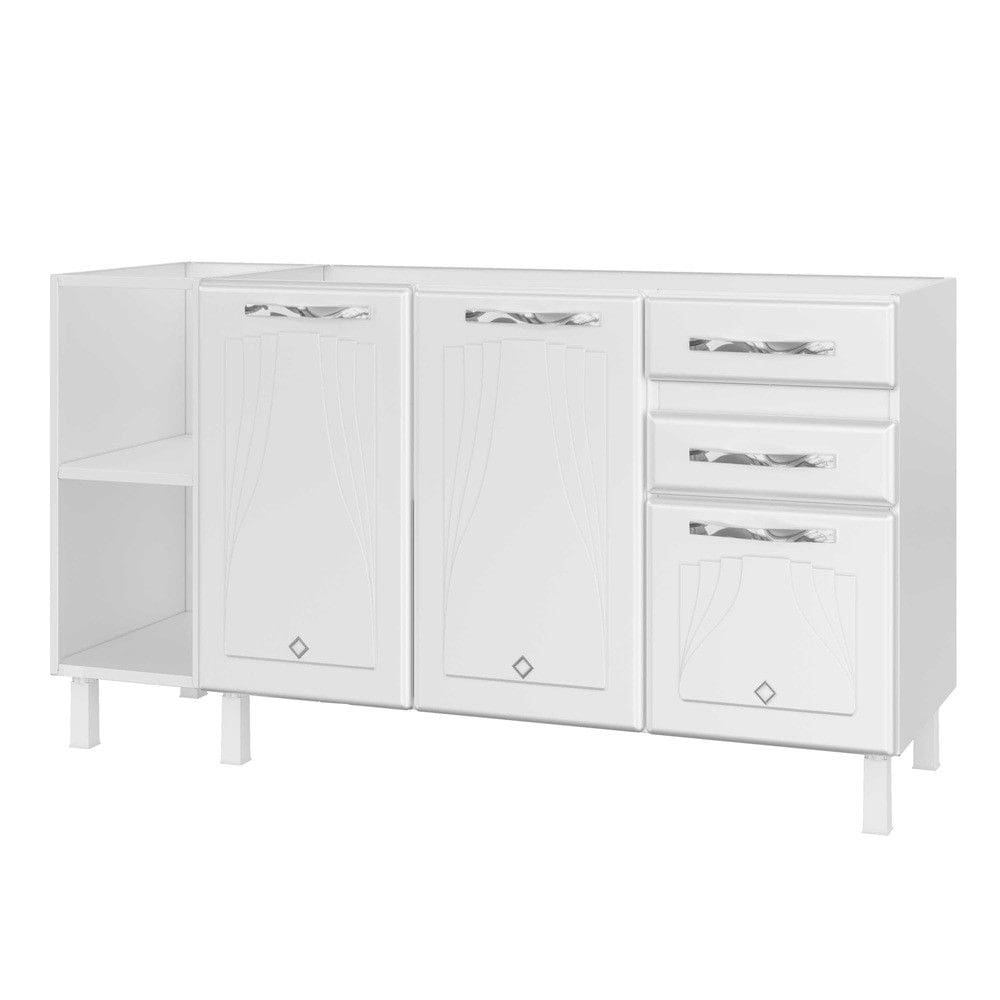 Rack Com Painel Para Tv Até 50 Polegadas Rivera 1 Porta Canelato Rústico/3d Marrom Off White