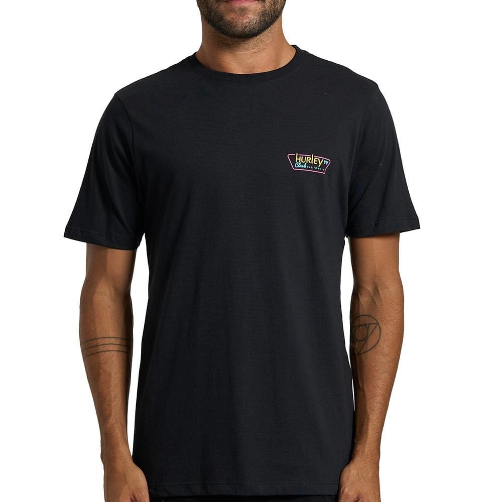 Camiseta Hurley All Night SM26 Masculina Preto