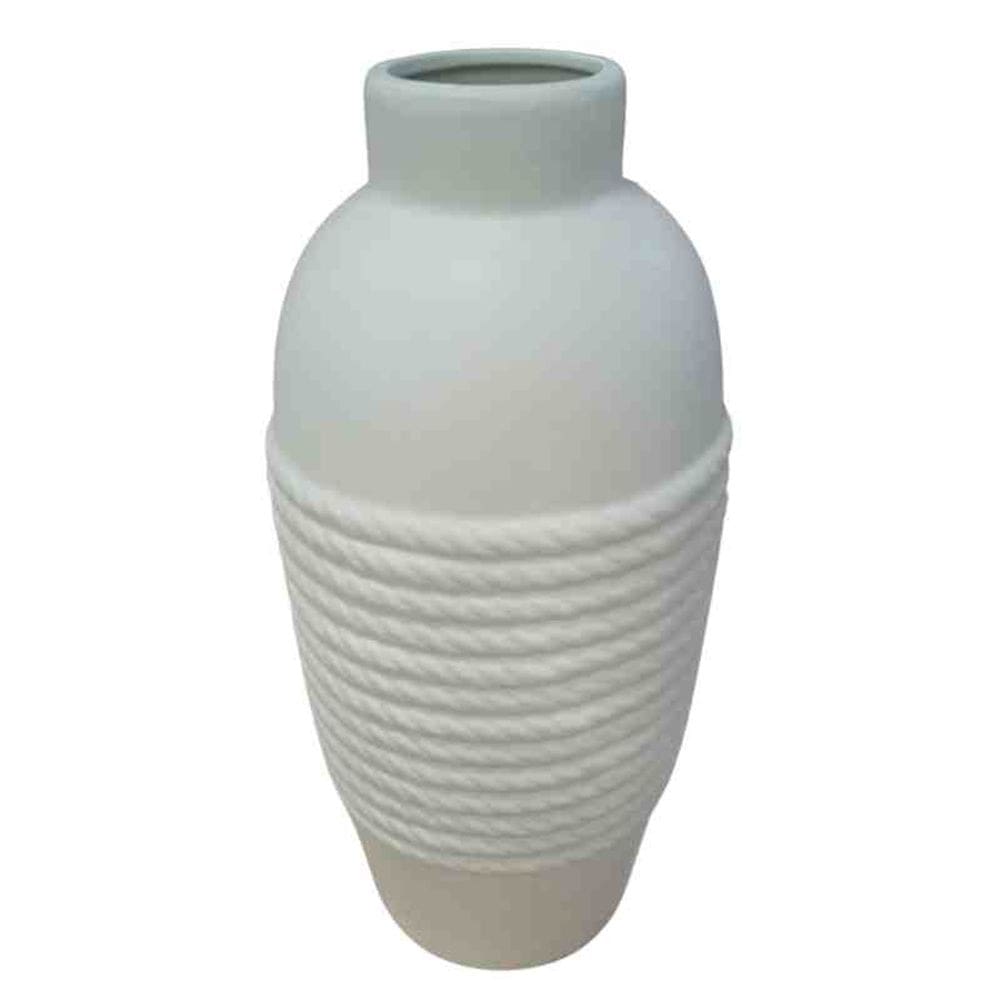 Vaso de Cerâmica 13x13x30 cm Bege Avanti