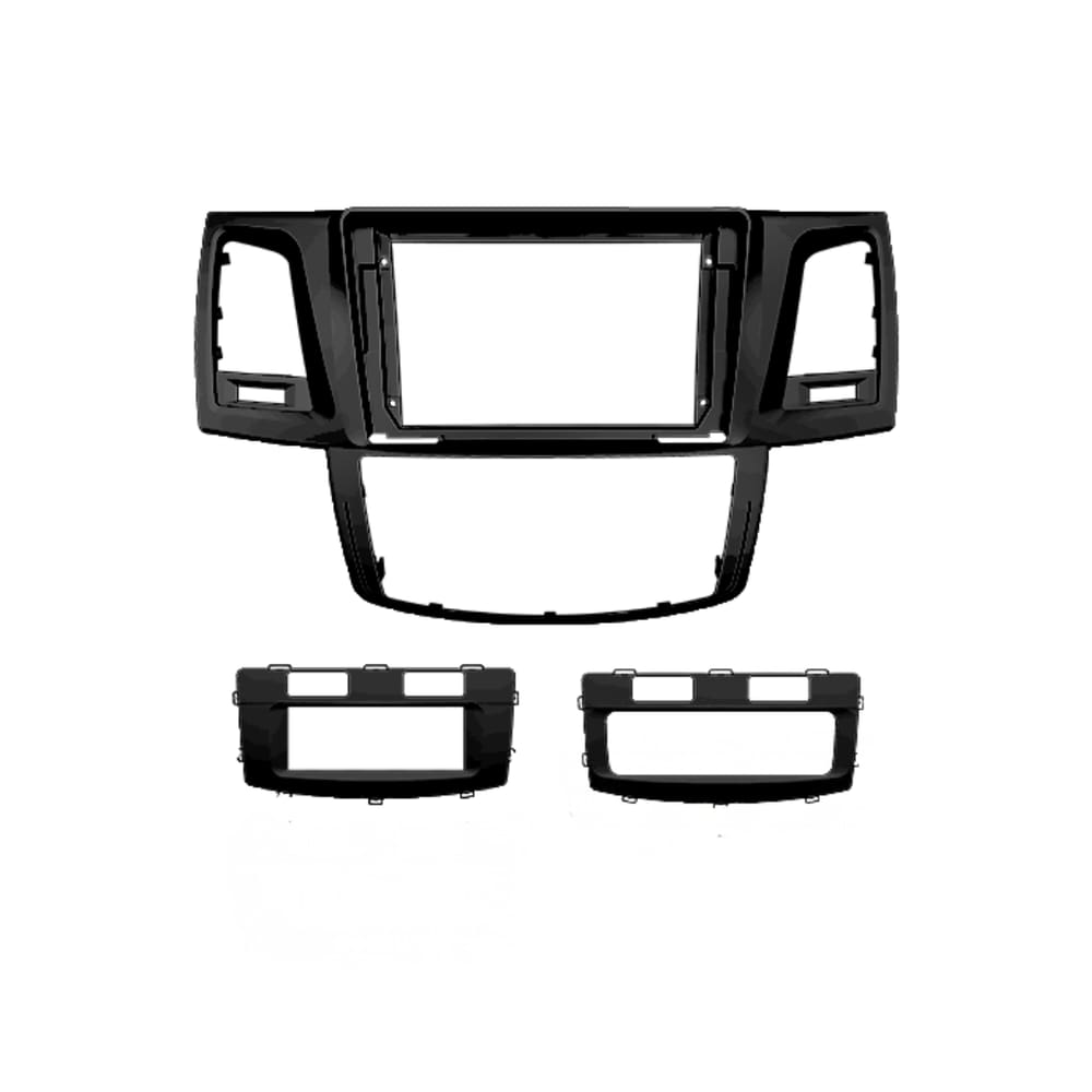 Moldura 9” Toyota Hilux SW4 06/25 Ar Digital -  Black Piano