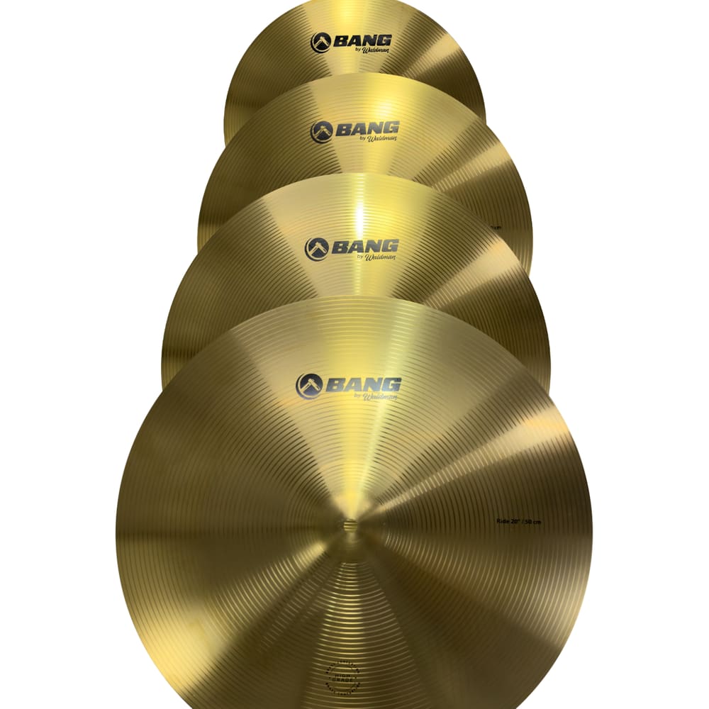 Kit Prato Bateria Waldman BNG HH 14” CR16 CR 18” RD20 Liga Brass