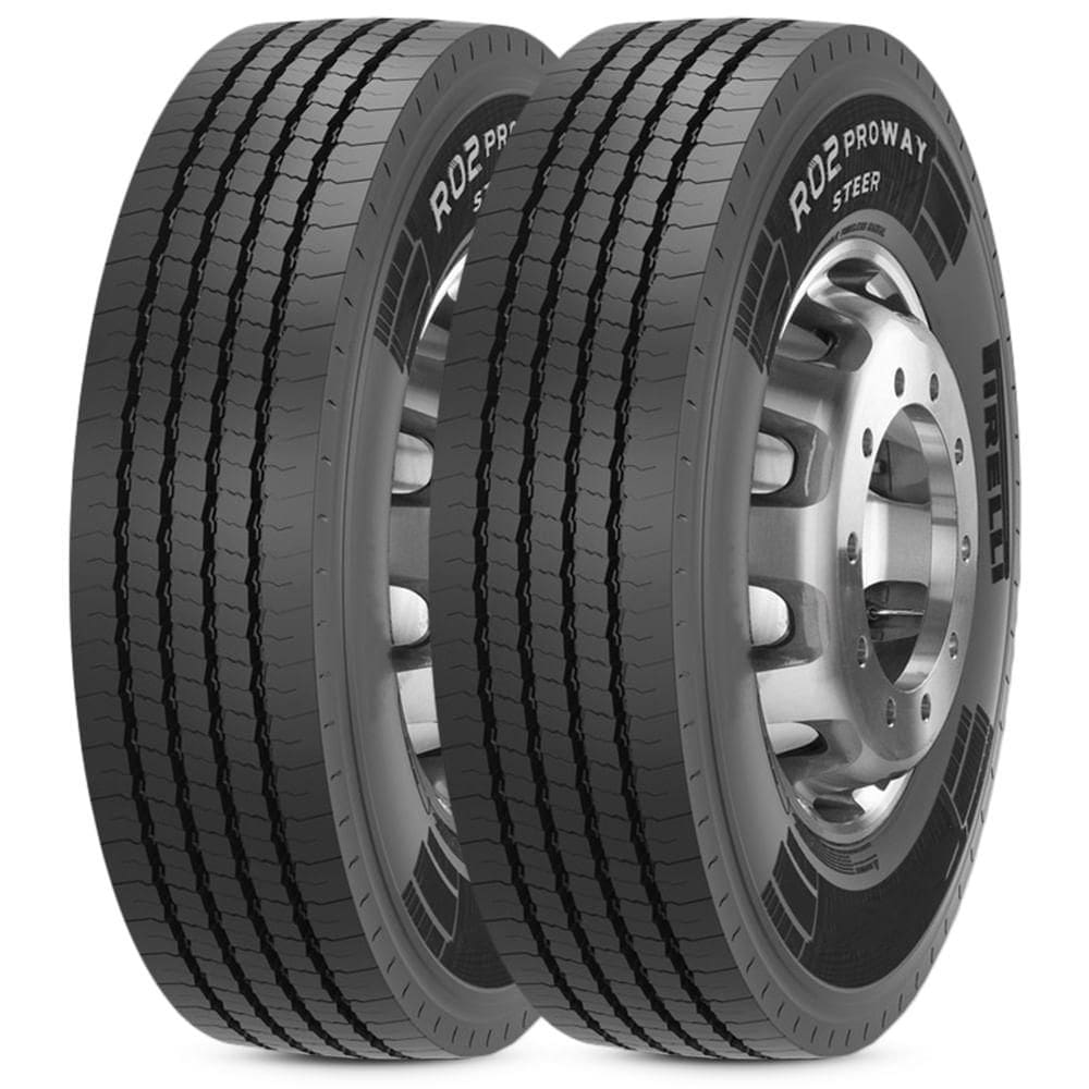 Kit 2 Pneu 295/80R22.5 Pirelli R02 Proway Steer 154/149M