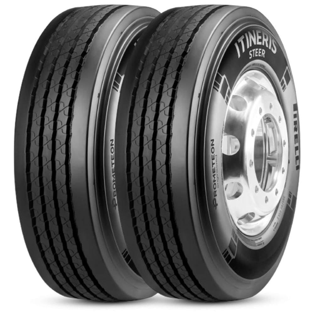 2 Pneu Aro 22.5 295/80R22.5 Pirelli Itineris Steer 152/148M