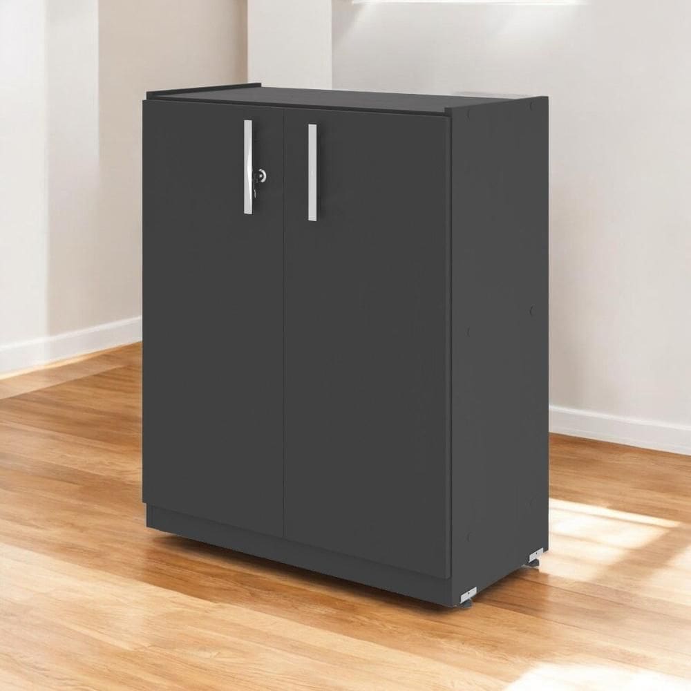 Armário Balcão 02 Portas Light Preto