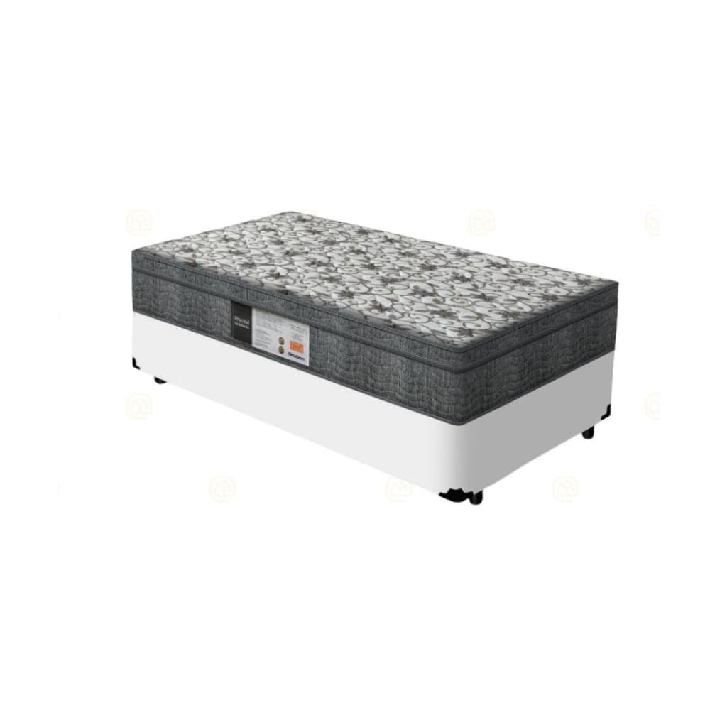 Cama Box + Cabeceira Painel e Colchão de Molas Physical Nanolastic Solteiro 88cm
