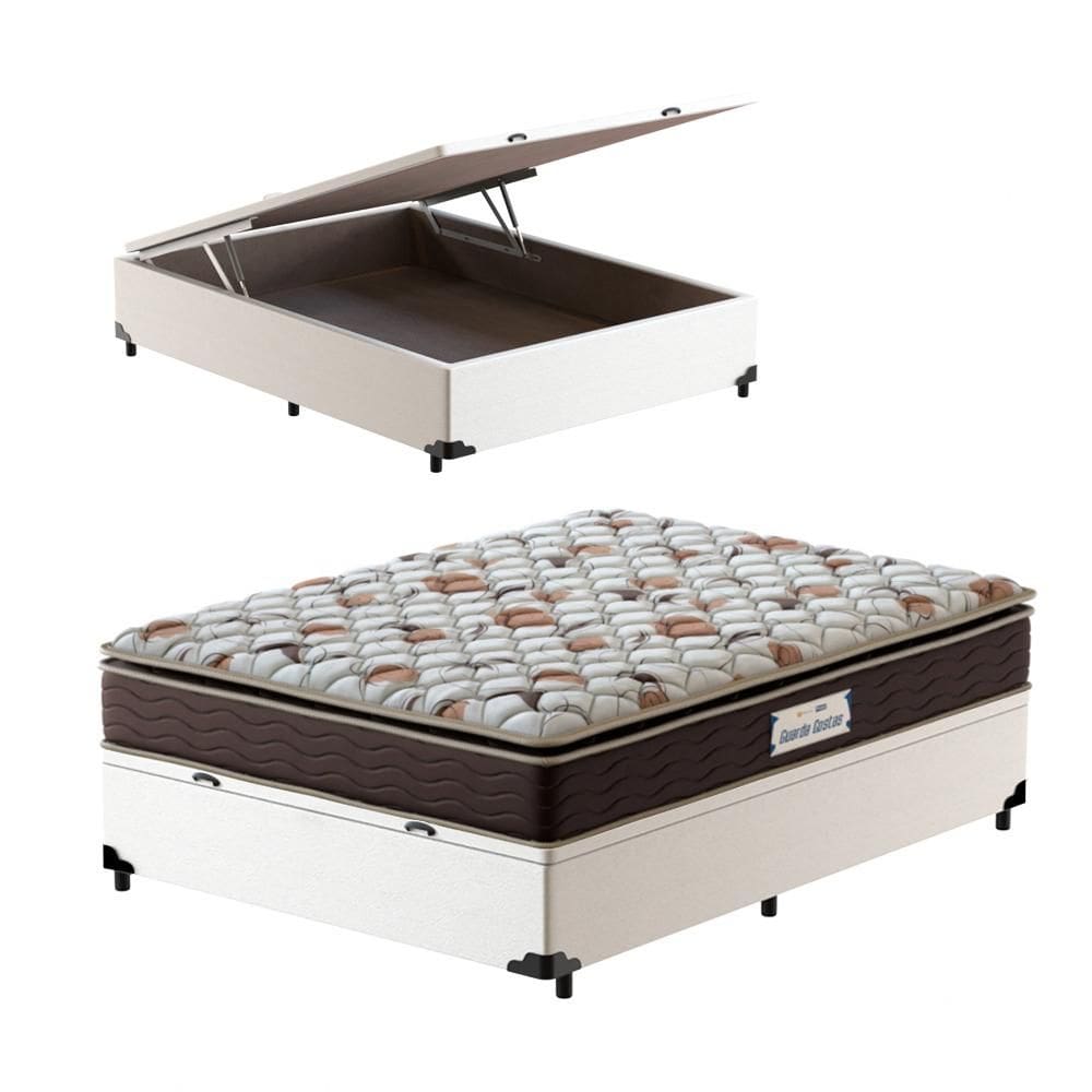 Box Baú e Colchão de Espuma D45 Probel ProForce Casal