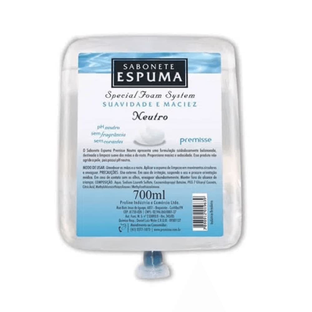 Sabonete Espuma Neutro com 700ml Premisse