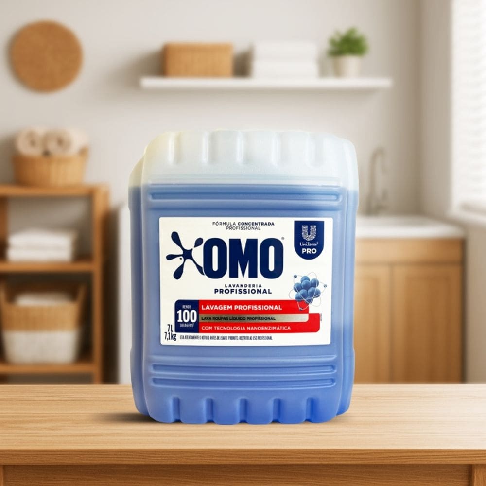 Sabão Líquido Omo Lavanderia profissional 7 Litros