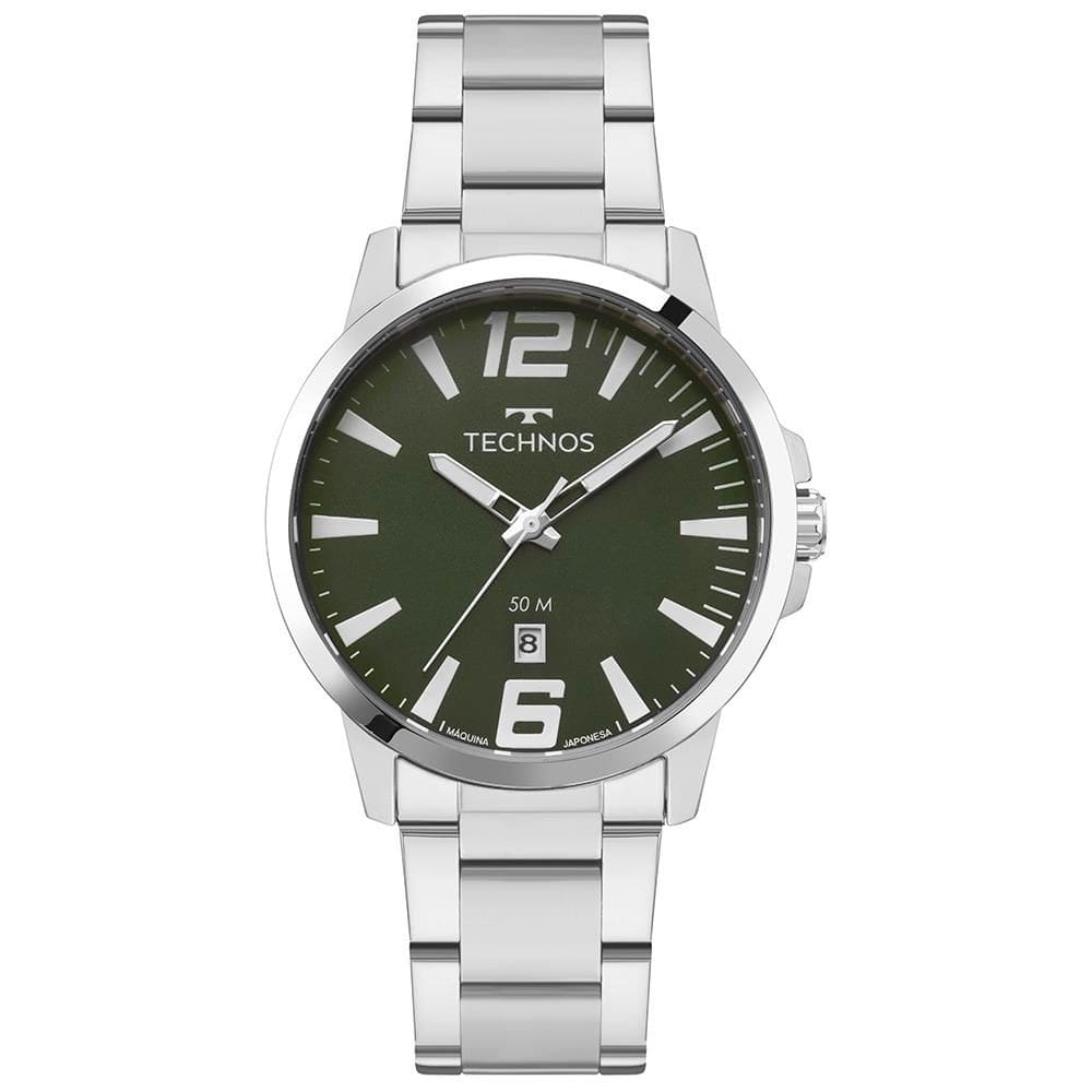 Relógio Technos Masculino Ref: 2115ucn/1v Racer Prateado