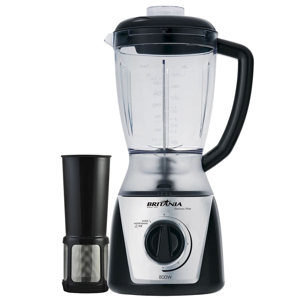 Liquidificador Britânia Eletronic Filter Preto 900W 2,5L