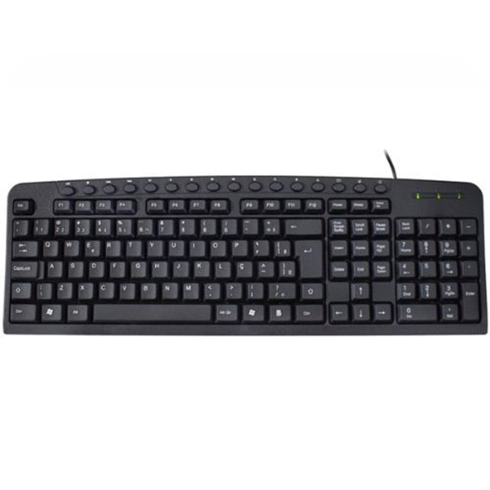 Teclado Kmex Padrão Abnt2  Usb  Preto - KM-3928U