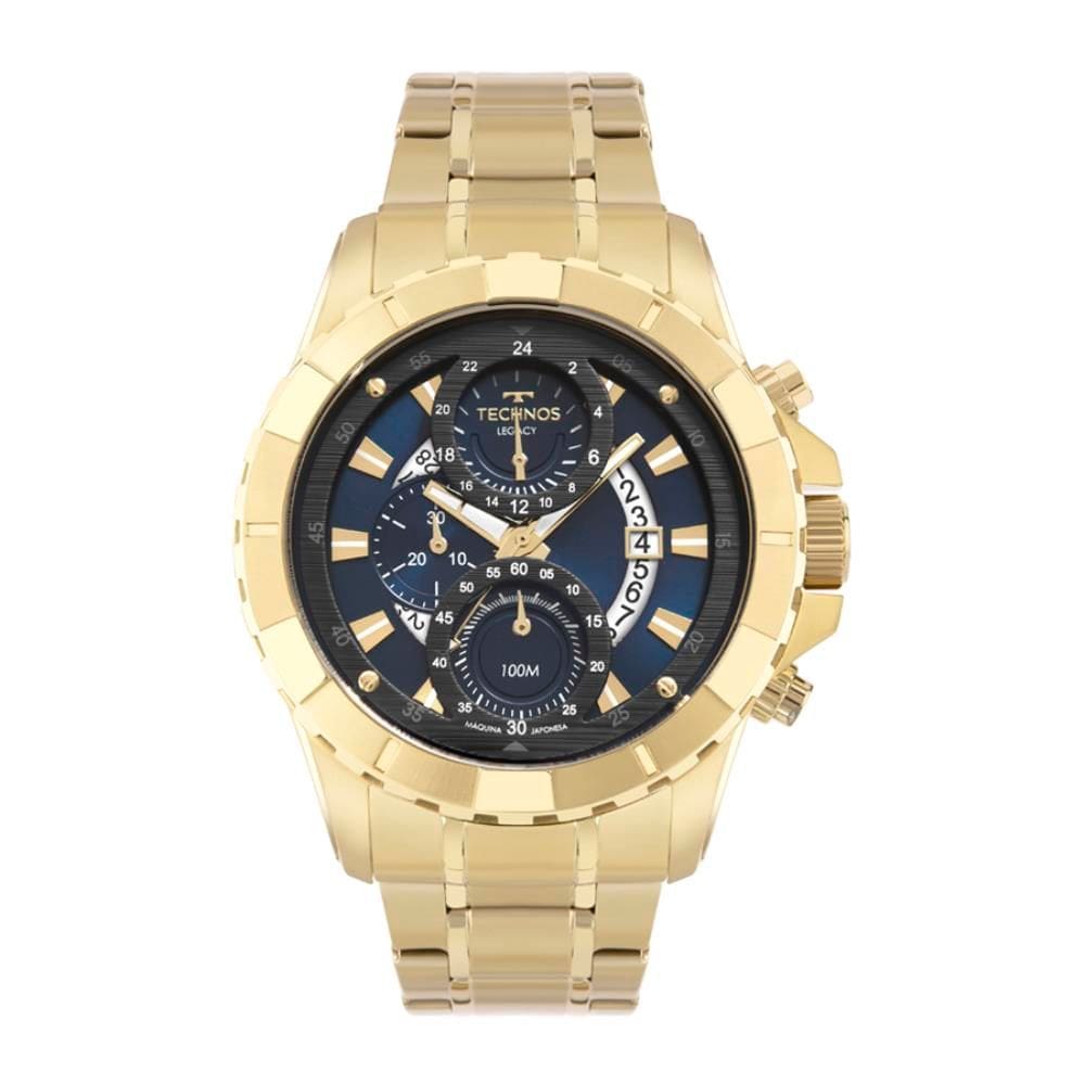 Relógio Technos Masculino Ref: Js15ems/4a Cronógrafo Legacy Dourado