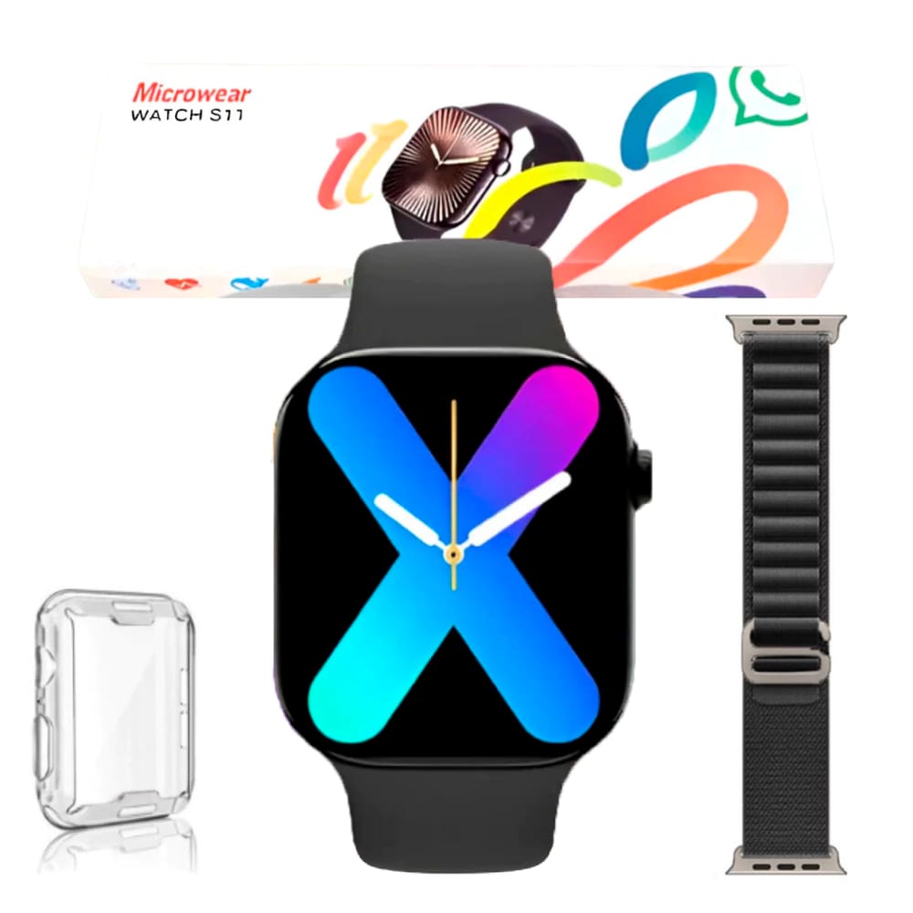 Relógio Smartwatch S11 Serie 11 Whatsapp Chatgpt Amoled Nfc