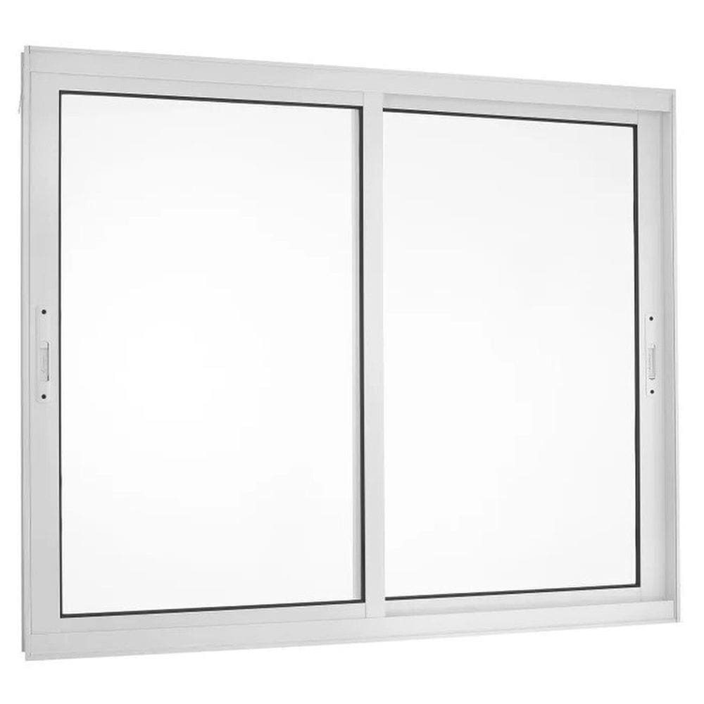 Janela de Aluminio de Correr 100x150cm 2 Folhas Duplas Topsul Esquadrisul Preto