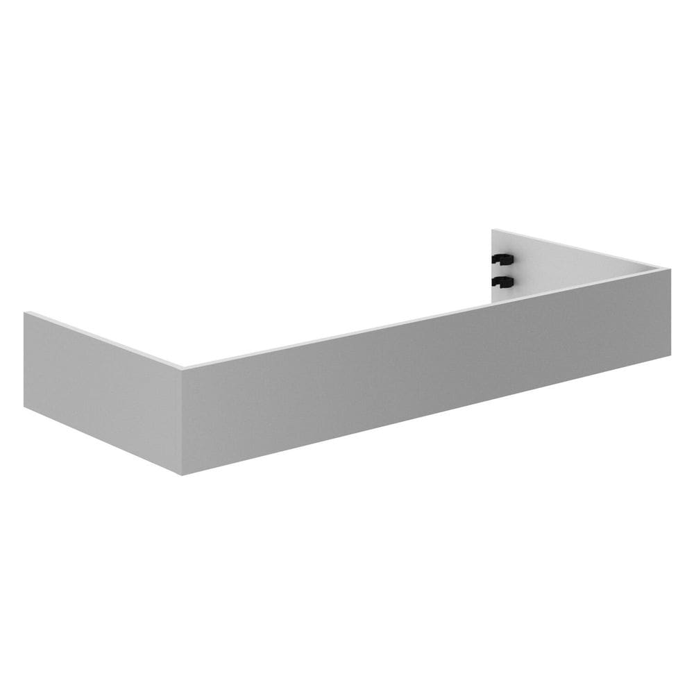 Conjunto Rodapé 17cm X 120cm Mdf Cz3336 Branco