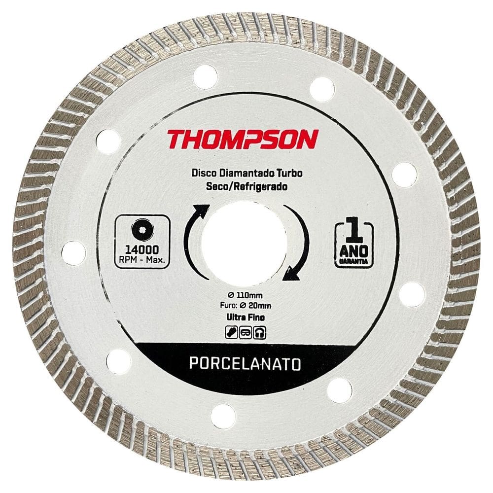 Disco Diamantado Porcelanato Turbo Thompson