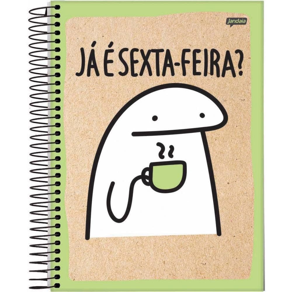 Caderno 01X1 Capa Dura Flork 80Fls.