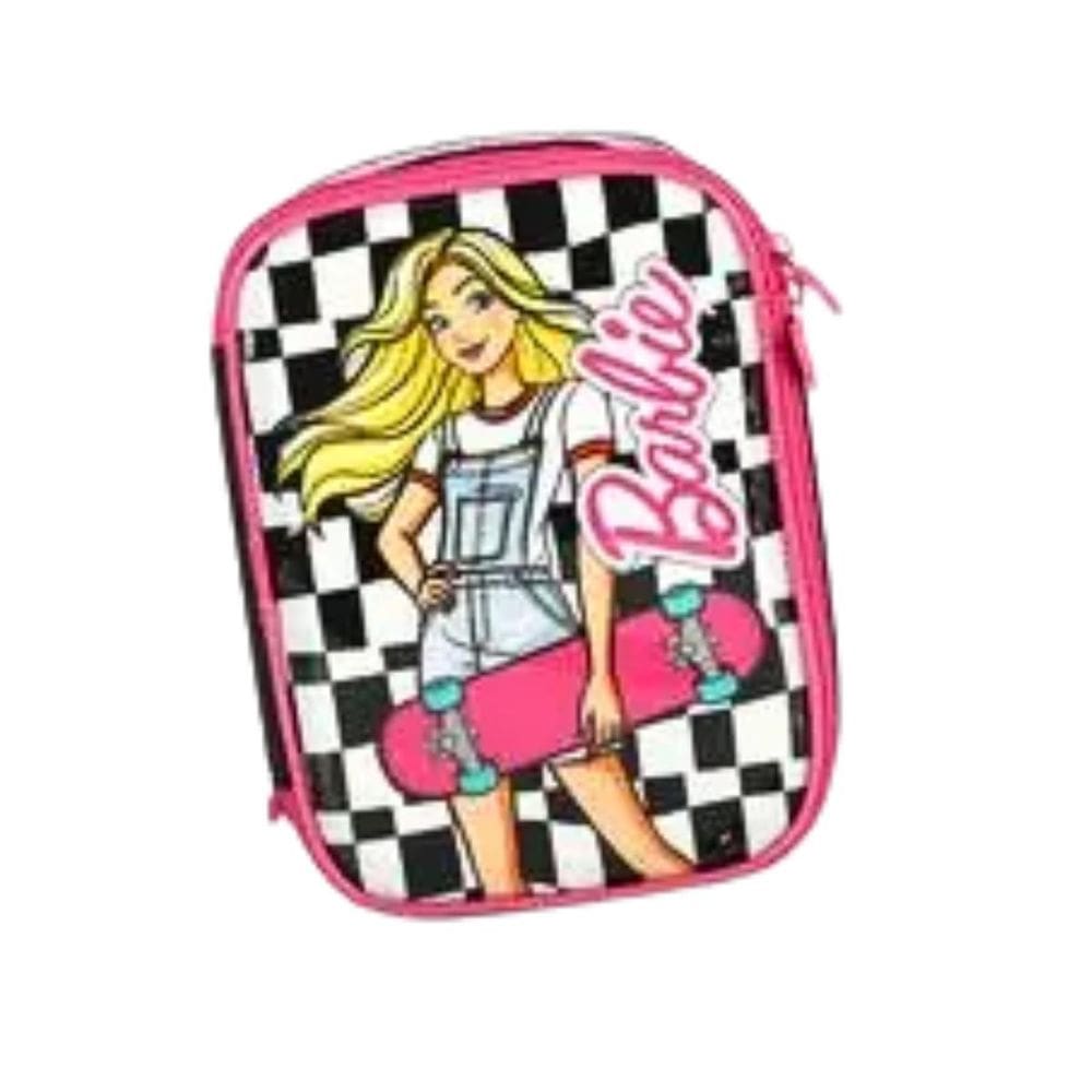 Estojo Box Preto Barbie Escolar Luxcel