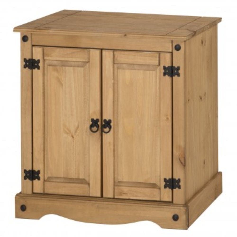 Estante em Madeira com 2 Portas e 2 Nichos Marrom Antique