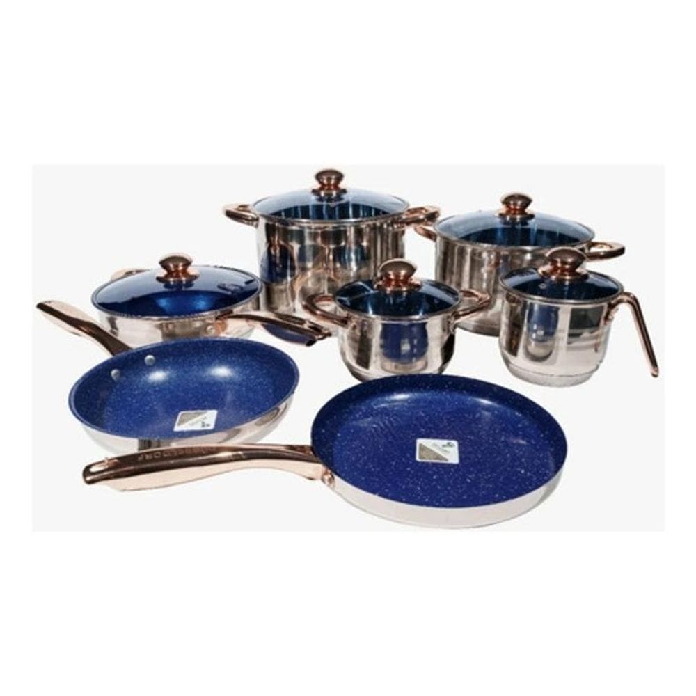 Jogo De Panelas Alemã - 23 Pçs - Anti-Aderente Fogão Indução