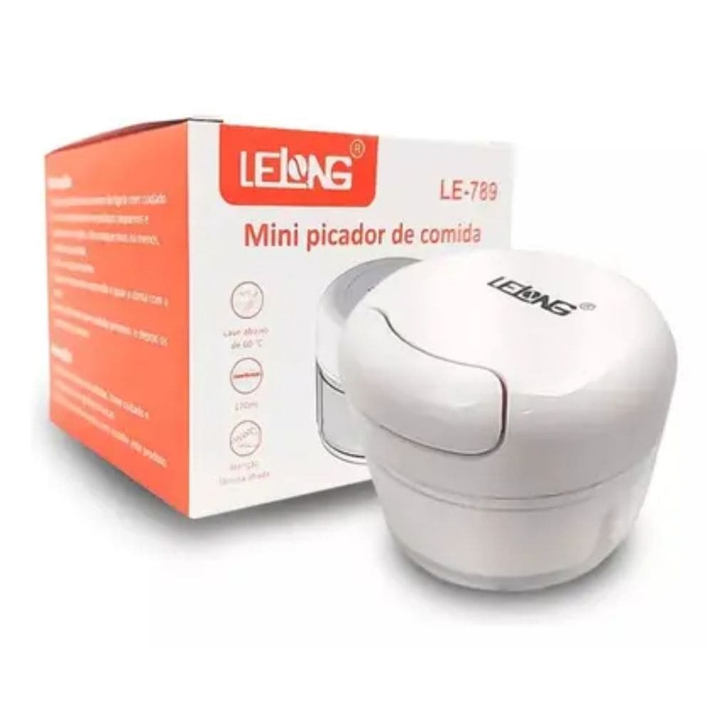 Triturador Processador De Alimento Manual Com 2 Lâminas