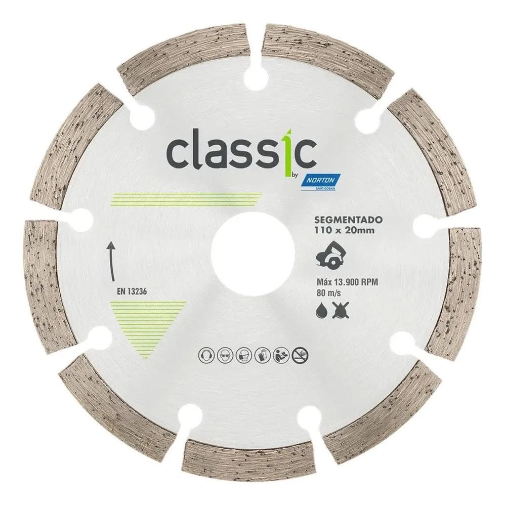 Disco Diamantado 110x20 Segm Classic Norton - 497517