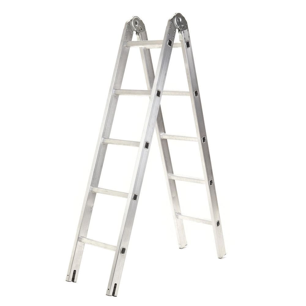 Escada Em Alumínio 8 Degraus 2,22 Metros De Altura Total