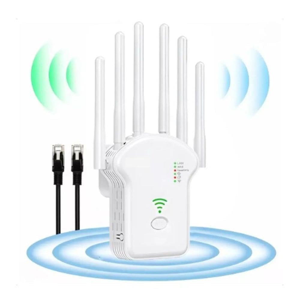 Repetidor Wifi 2800M 6 Antenas Roteador Amplificador Sinal