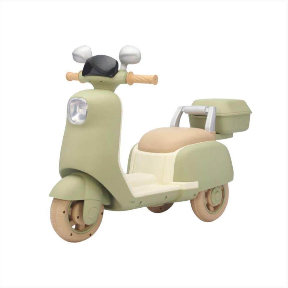 Motinha Lambreta Infantil Verde Luz Led Bivolt Música Usb