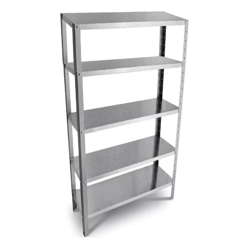 Estante Prateleira De Aço Galvanizada 90Cm Com 05 Bandejas