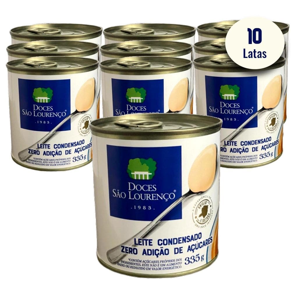 Leite Condensado Diet São Lourenco 335G 10 Latas