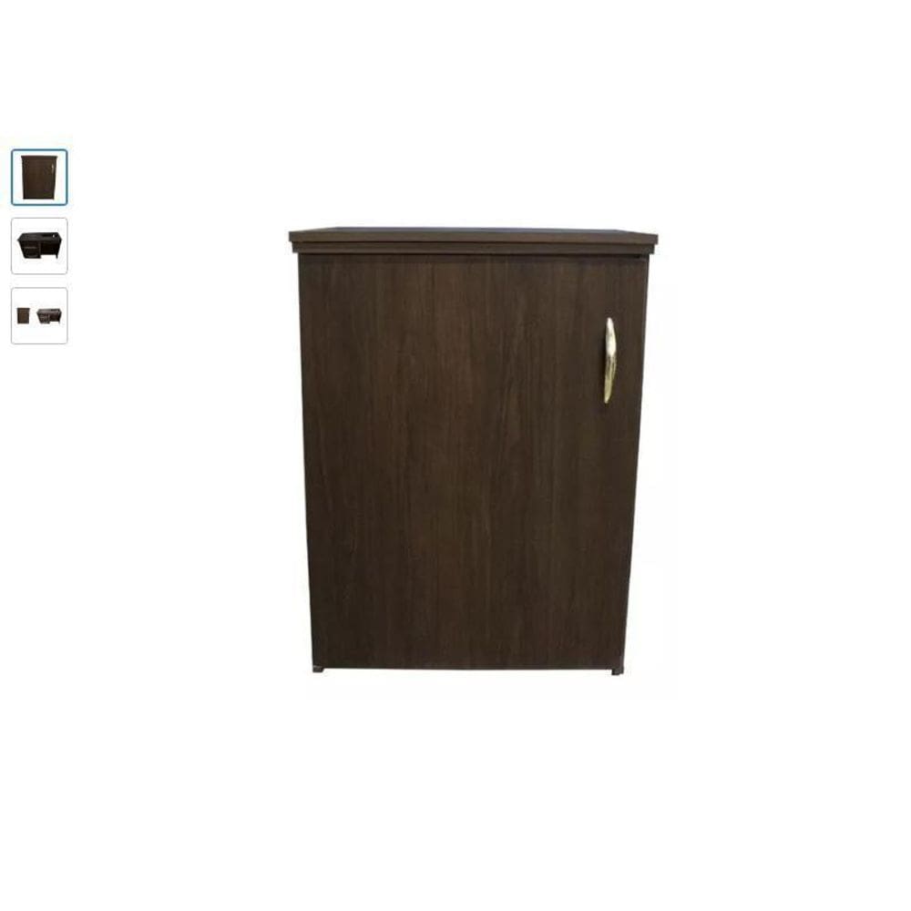 Gabinete. Mesa Para Maquinas Singer Etc+4 Rodinhas- Cor Café