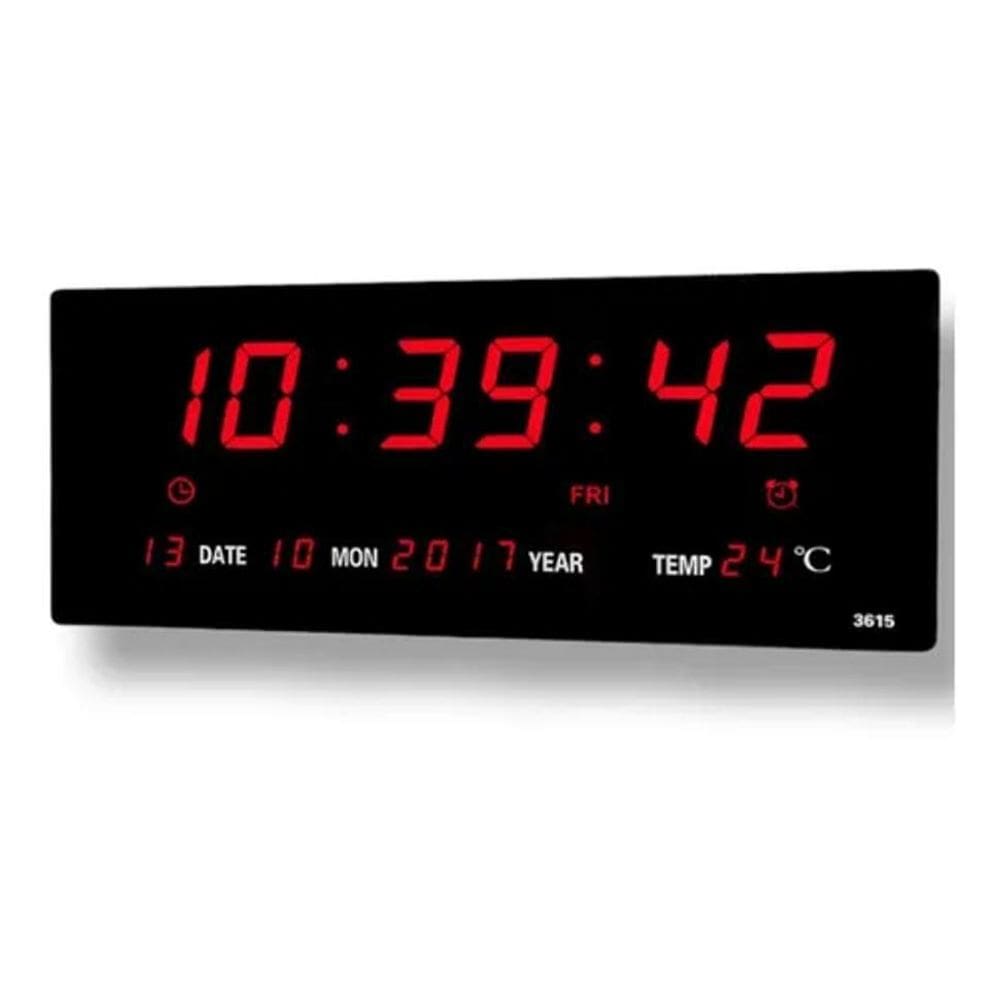 Relógio De Parede Led Digital Grande Termometro Recepção Cor