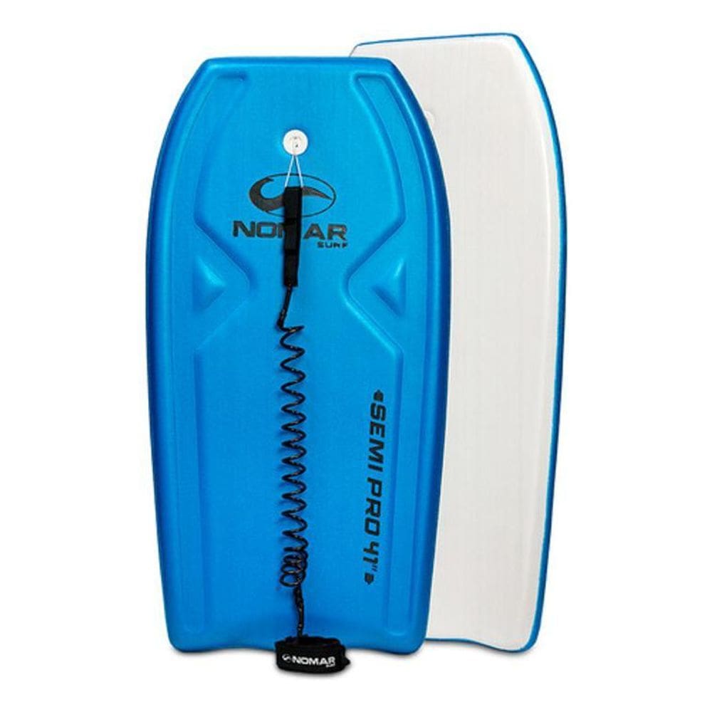 Prancha Bodyboard Semi-Pro 41 Nomar Surf Azul Com Leash
