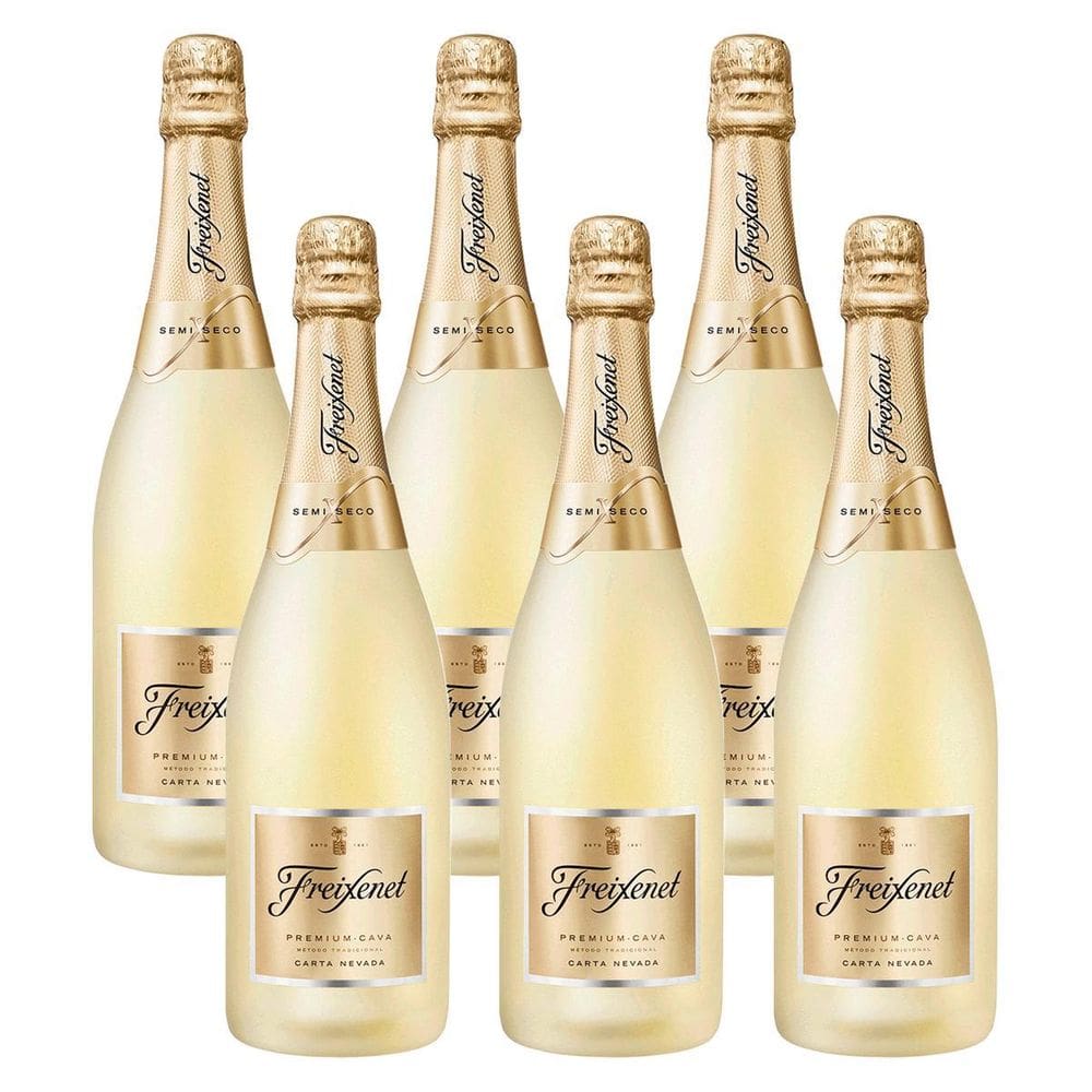 Kit 06 Espumantes Cava Freixenet Carta Nevada 750Ml