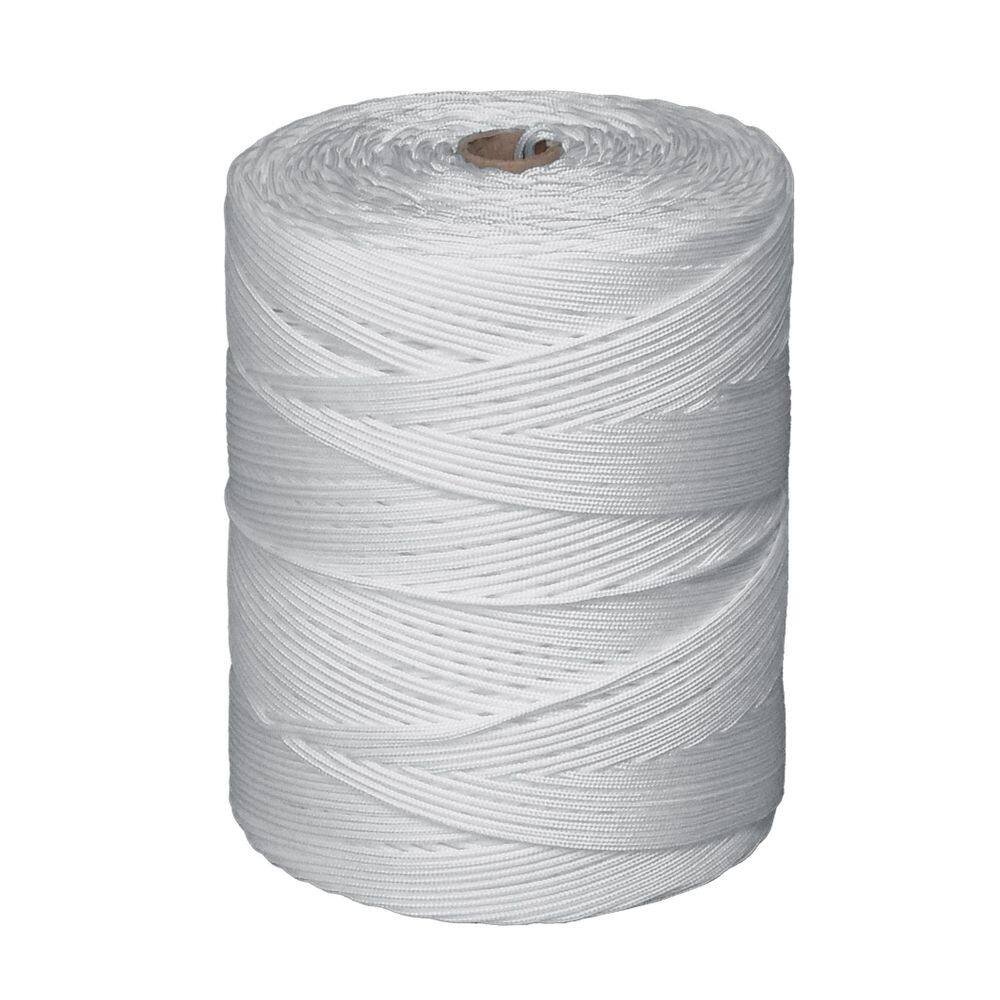 Bobina Corda Fio 4Mm Trançada Polipropileno Seda - Branca