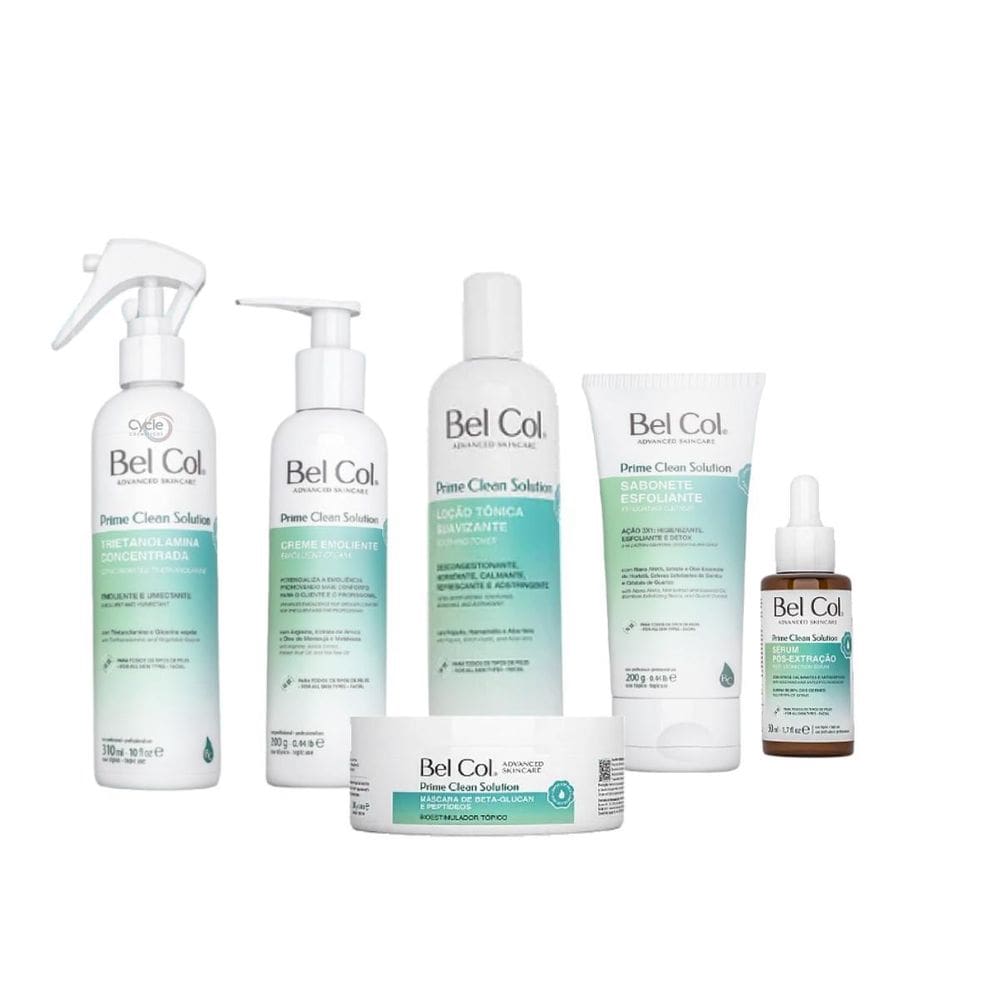 Limpeza De Pele - Prime Clean Solution Bel Col - 6 Itens