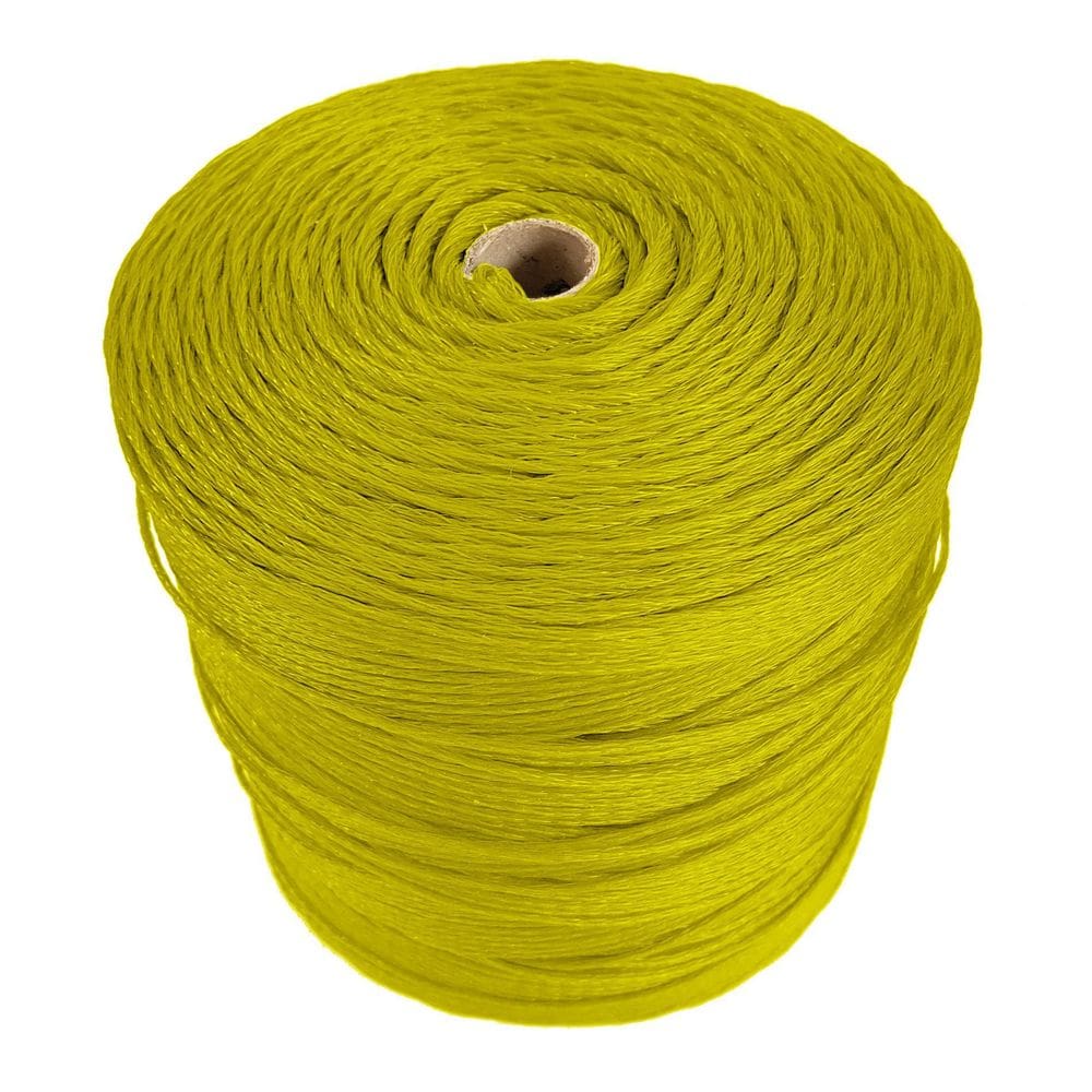 Bobina Corda Fio 6Mm Trançada Polietileno - Amarelo