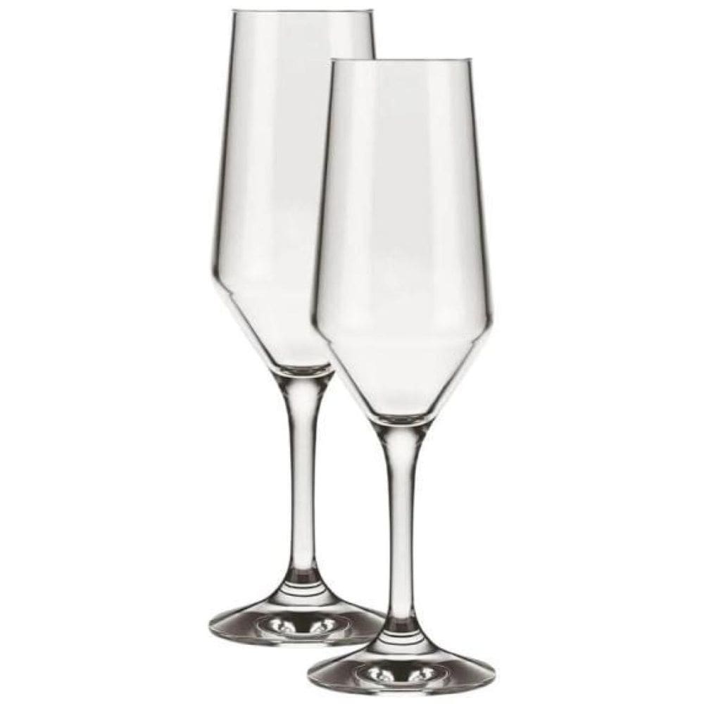 Kit 4 Taças Champagne Cristal Buffet Vidro Liso 186 Ml Nadir