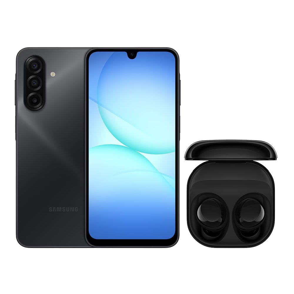 Combo Samsung A17 (128GB) - Preto + Buds Core - Preto