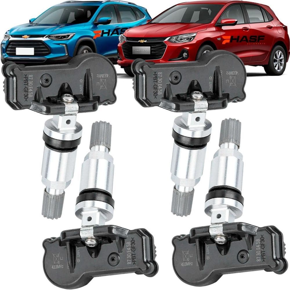 Kit 4 Sensor Pressão Pneu Tpms Onix Tracker 23 24