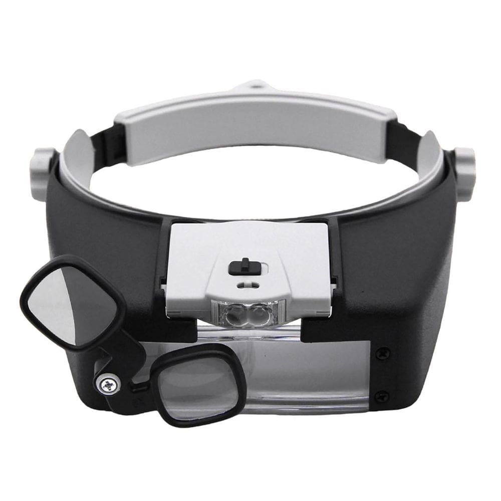 Lente De Cabeça Com Led Para Ourives Relojoeiro Soldador