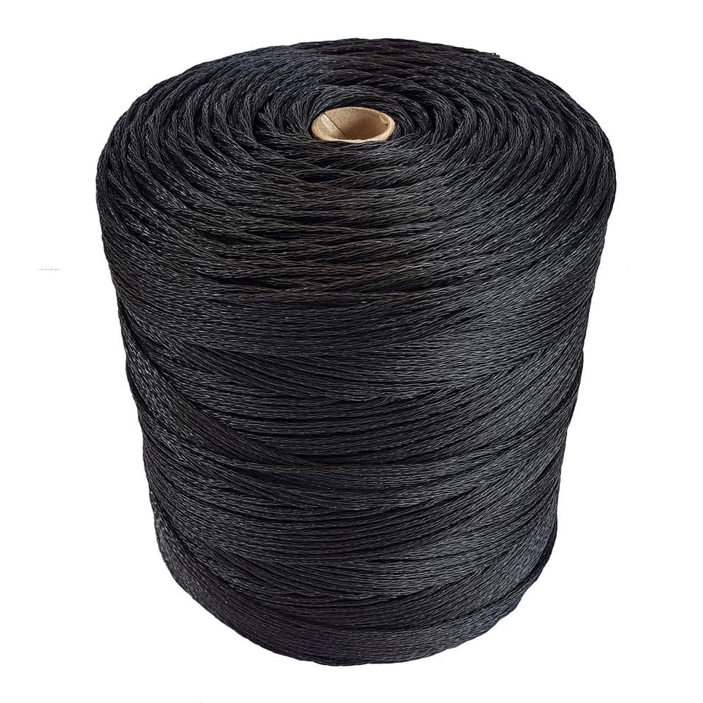 Bobina Corda Fio 4Mm Trançada Polietileno - Preto