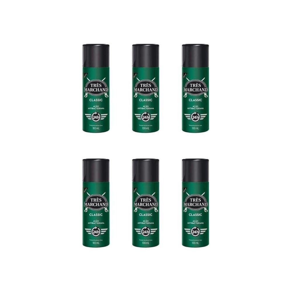 Desodorante Spray Tres Marchand 100Ml Classic-Kit C/6Un