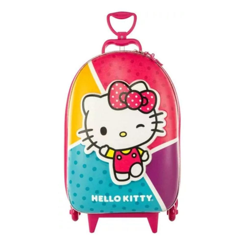 Mochila De Rodinhas 3D Hello Kitty Diplomata