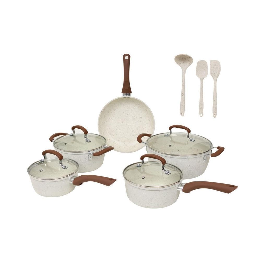 Jogo Panelas Antiaderente Revestimento Cerâmica 8 Peças